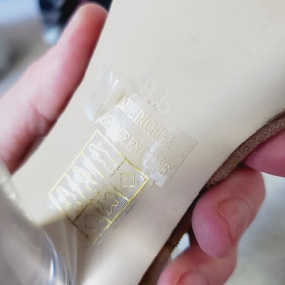 Jeffrey Campbell Clear Heels with Tan Sole - Picture 6 of 6